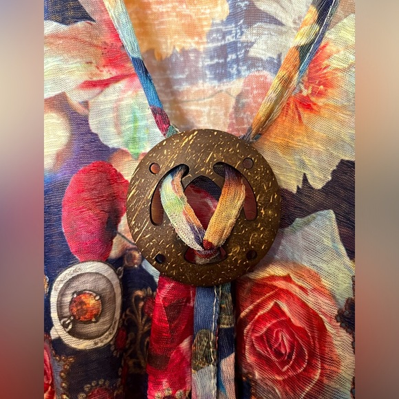 For Freedom colorful floral sleeveless top size small/medium - Picture 2 of 5